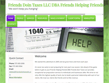 Tablet Screenshot of friendsdointaxesllc.com